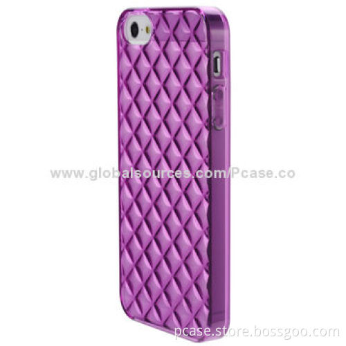 TPU Case with Diamond Texture for iPhone 5, Soft and Durable with Excellent Texture